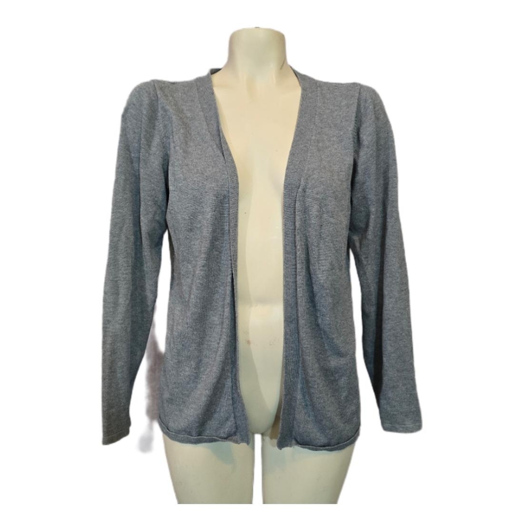 Gray Open-Front Women’s‎ Sweater Cardigan